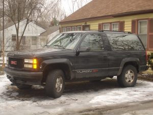 Trucks and SUVs - typical workhorses of North America